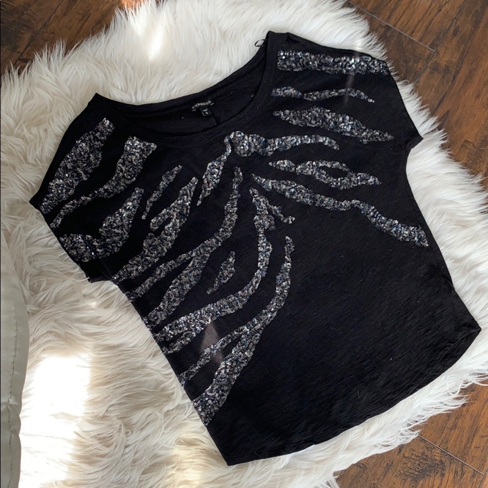 Express sequined top